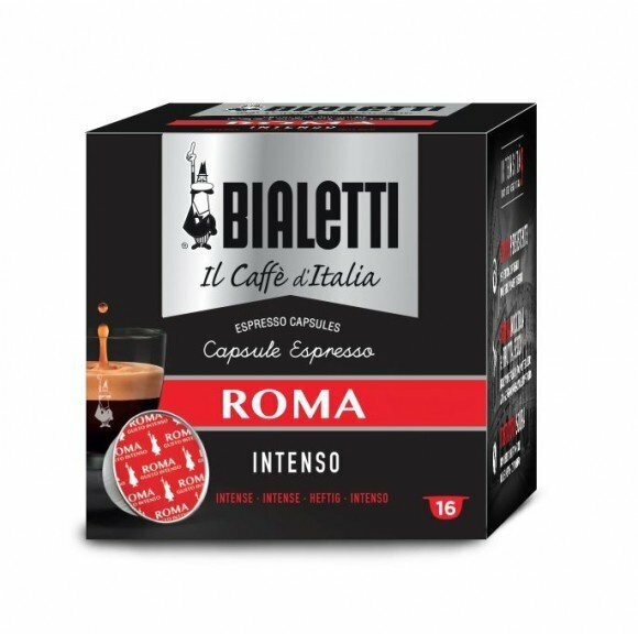 Капсулы Bialetti Roma Intenso (16 капсул) для кофемашин Bialetti