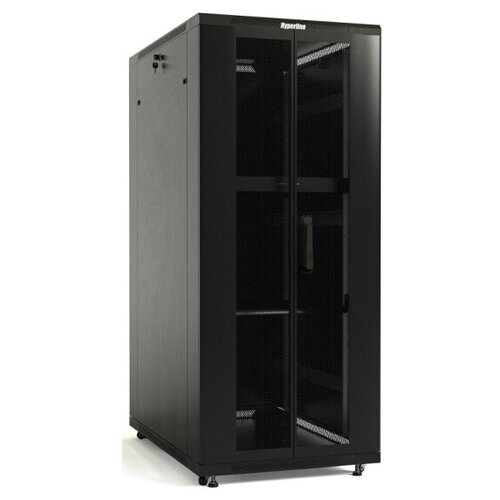 Шкаф серверный Hyperline TTB-3261-DD-RAL9004 32U 19 600х1000мм, черный шкаф коммутационный hyperline ttb 3261 dd ral9004 32u 1610x600x1000 мм black