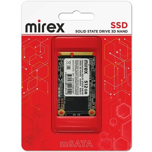 Накопитель SSD Mirex 512GB mSATA (N5M)
