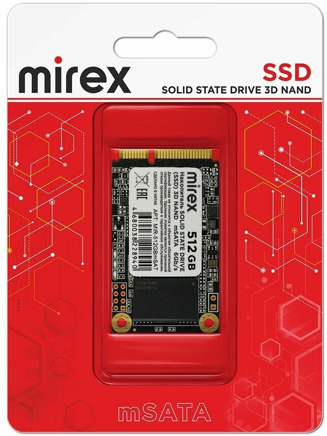 Накопитель SSD Mirex 512GB mSATA (N5M)