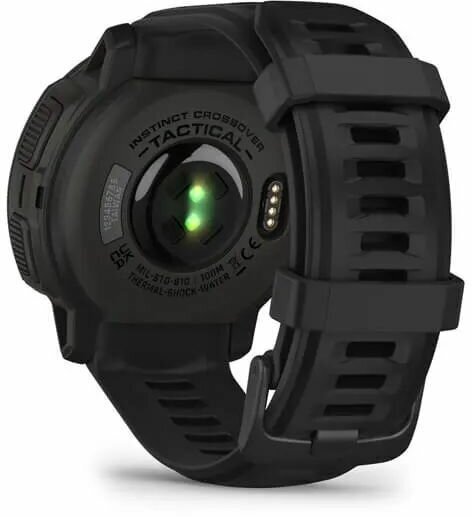 Умные часы Garmin INSTINCT CROSSOVER Solar Tactical Edition, черный - фотография № 2
