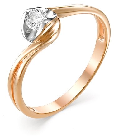 Master Brilliant Золотое кольцо из желтого золота с бриллиантом 1-106-693