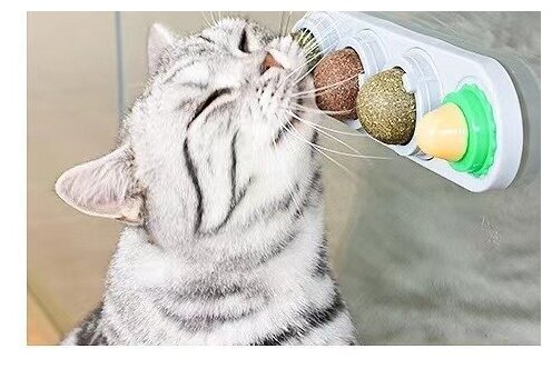 Кошачья мята, мятная игрушка для кошек и котов, шарик леденец конфета с кошачьей мятой, лакомство для кошки, товар для животных, Ассорти 4 шт