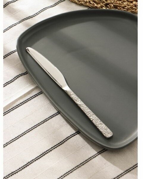 Нож столовый из нержавеющей стали "Лин", длина 22.7 см, цвет серебряный