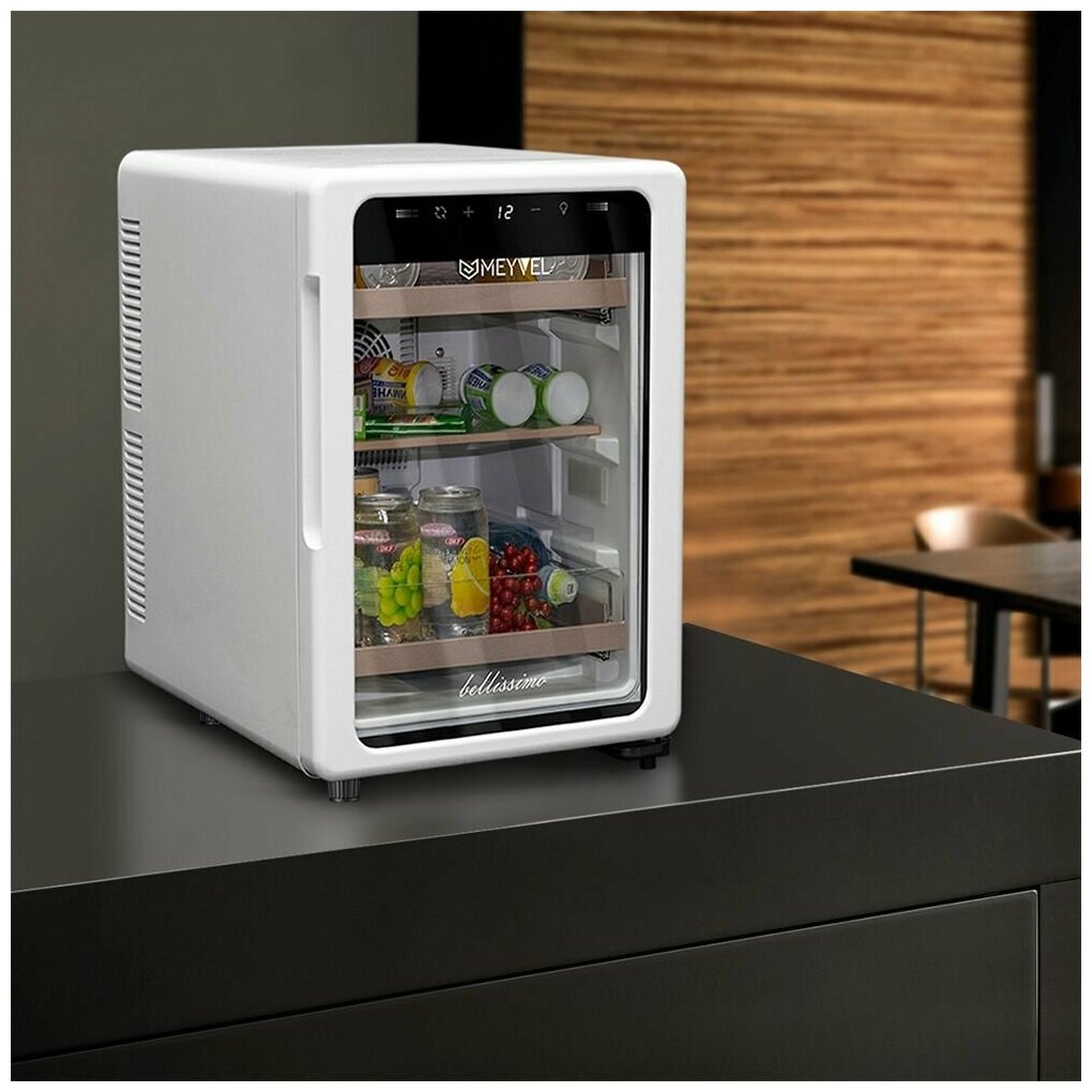 Холодильник для косметики и напитков Meyvel MD35-White (Мини-холодильник) - фотография № 2