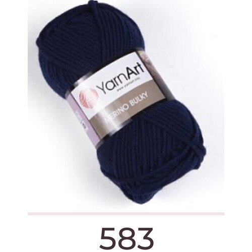 Пряжа для вязания Yarnart Merino Bulky 25% шерсть 75% акрил;100 гр-100м(1 моток)