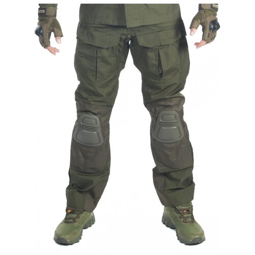 фото Брюки мужские тактические, gongtex alpha tactical pants с наколенниками, цвет олива (olive)-l