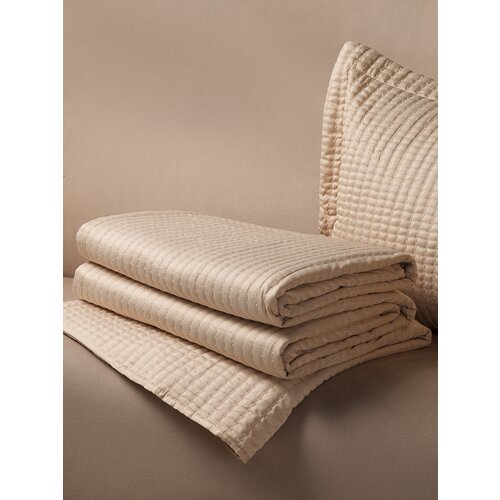Комплект с покрывалом Linens Glamour, 240 х 260 см, бежевый