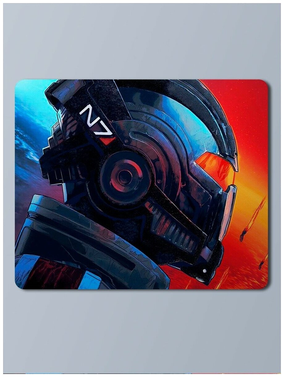 Коврик для мыши с рисунком, размер 25x30см, модель Игра Mass Effect - 8054