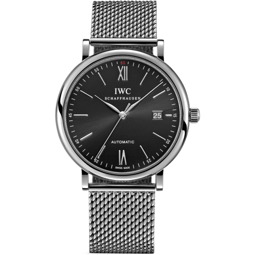 Наручные часы IWC, серый, черный наручные часы iwc серебряный черный