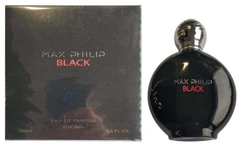 Max Philip, Black, 100 мл, парфюмерная вода мужская