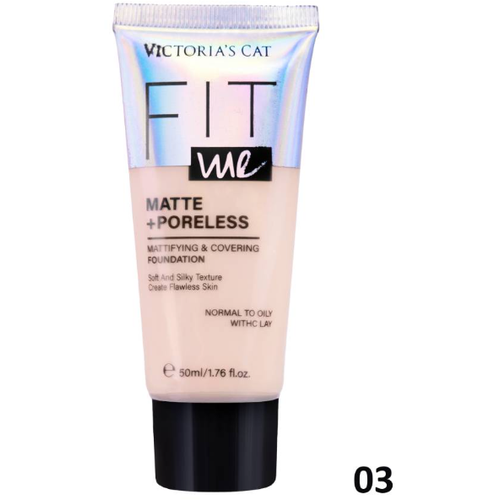 Victorias Cat Тональный крем Fit me matte+poreless, тон 03