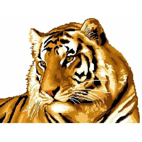 Nitex Набор для вышивания Тигр (2151), разноцветный, 45 х 33 см