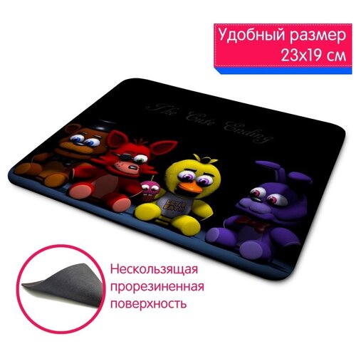 Большой игровой компьютерный коврик для мыши с рисунком фнаф FNAF Five Nights at Freddy's