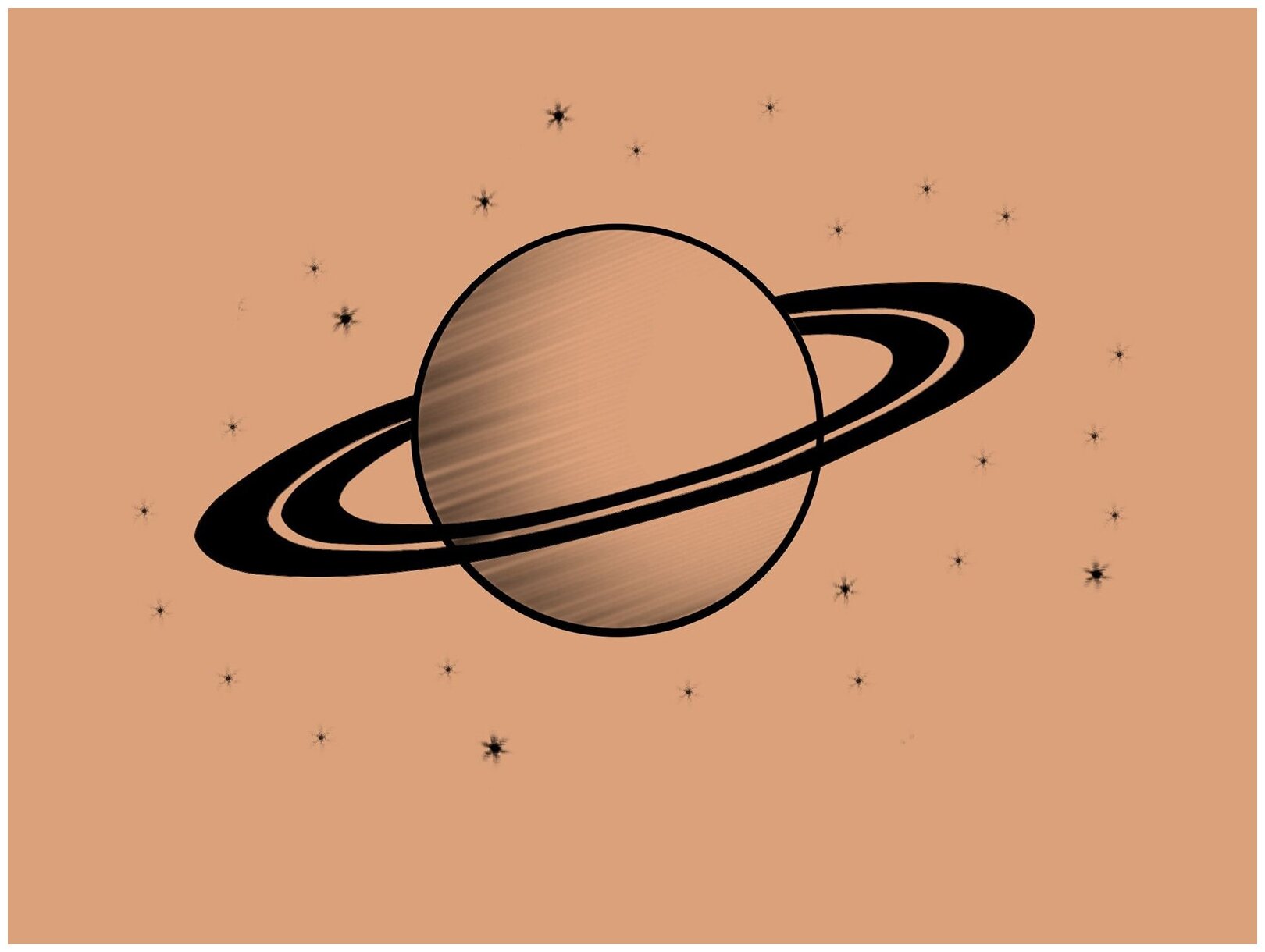Постер / Плакат / Картина на холсте Планета Сатурн