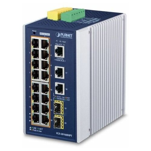 Коммутатор Planet IGS-20160HPT 10557300₽