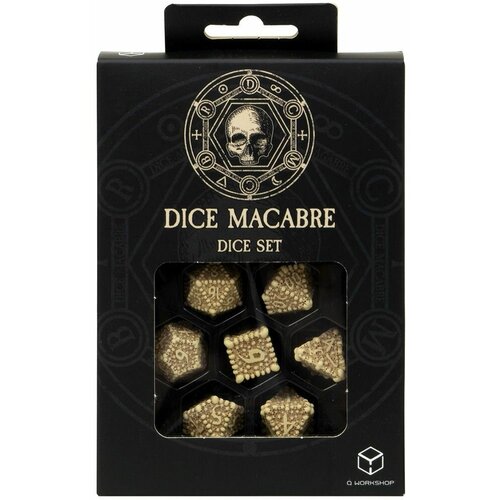 Набор кубиков для настольных ролевых игр (Dungeons and Dragons, DnD, D&D, Pathfinder) - Dice Macabre Dice Set набор шестигранных кубиков warhammer kill team fellgor ravager dice set