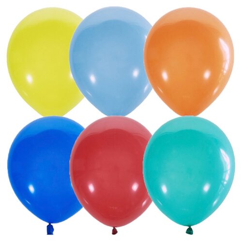 Воздушные шары, 100шт., М12/30см, ПатиБум, ассорти, пастель