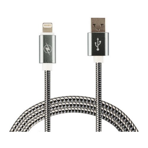 WIIIX USB-Lightning (CB520-U8-10), черный кабель переходник светящийся wiiix usb микроusb синий 1 м wiiix арт cbl710 umu 10bu