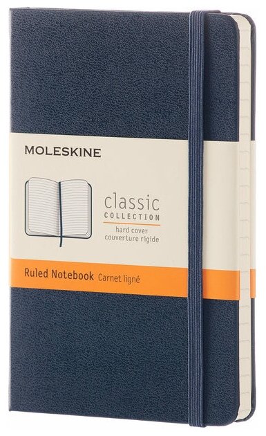 Блокнот Moleskine Classic Pocket 90x140, 96 листов MM710B20 в линейку