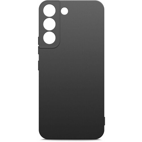 Чехол (клип-кейс) BORASCO Silicone Case, для Samsung Galaxy S22+, черный (матовый) [70116] чехол клип кейс borasco silicone case для xiaomi poco m4 pro черный матовый [70106]