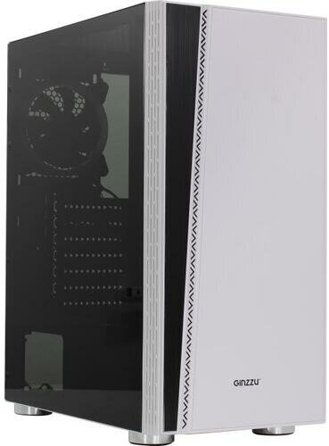 Корпус Ginzzu CL220 вентилятор 1*12LED, RGB лента, закаленное стекло на петлях с магнитным замком, белый - фотография № 15