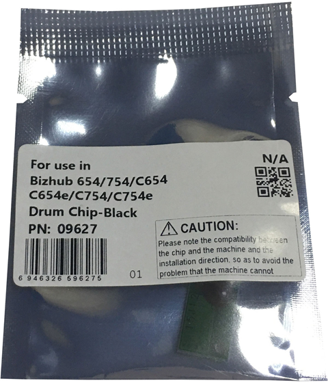 Чипы Чип драм-юнита для KONICA MINOLTA Bizhub 654/754/C654/C654e/C754/C754e (CET) Black, CET9627 (CET9627) - фото №1
