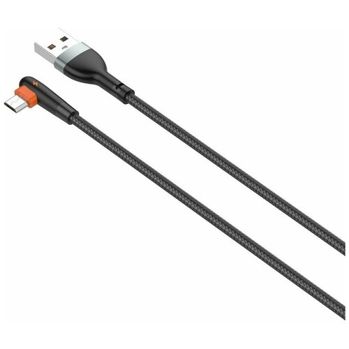 Аксессуар Ldnio LS562 USB - MicroUSB 2.4A 1m Black-Orange LD_C3803