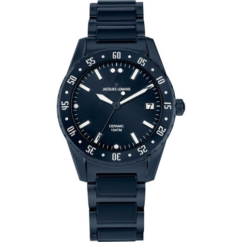 Наручные часы JACQUES LEMANS High Tech Ceramic, синий