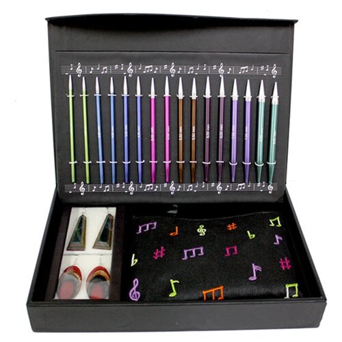 фото Набор "melodies of life" съёмных спиц "zing", 8 видов спиц в наборе knit pro