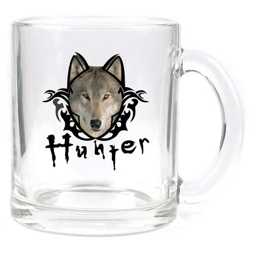 фото Стеклянная кружка прозрачная hunter drabs