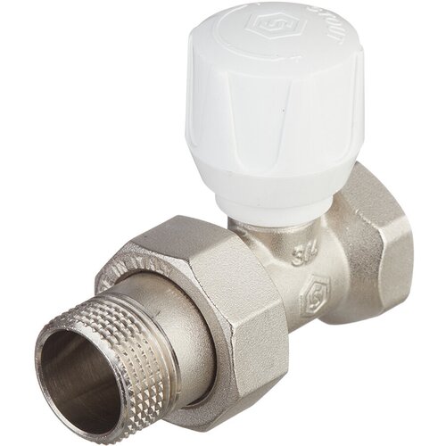 Клапан (вентиль) регулирующий ручной прямой Stout (SVR 2122 000020) 3/4 НР(ш) х 3/4 ВР(г) для радиатора