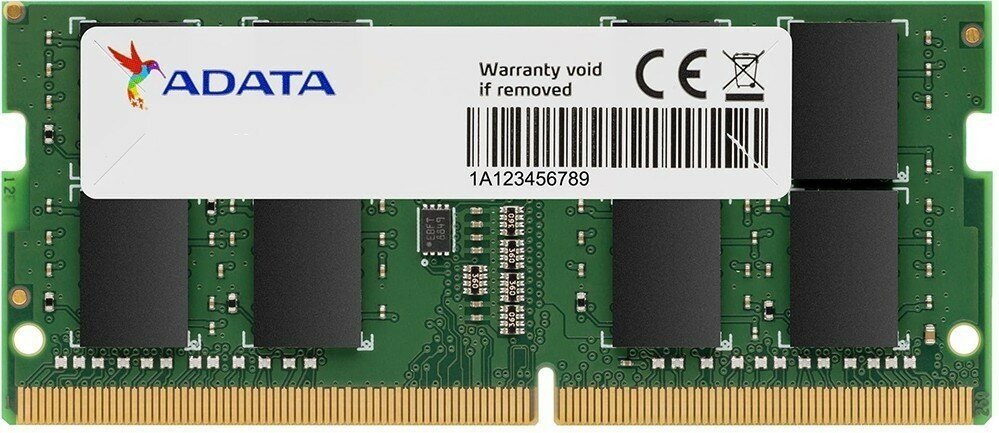 Оперативная память 32Gb DDR4 3200MHz ADATA SO-DIMM (AD4S320032G22-SGN)