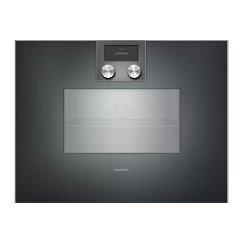 Духовой шкаф встраиваемый электрический с паром Gaggenau BS450101, черный духовой шкаф aeg beb 351111b с функцией пара steambake 6000 черный