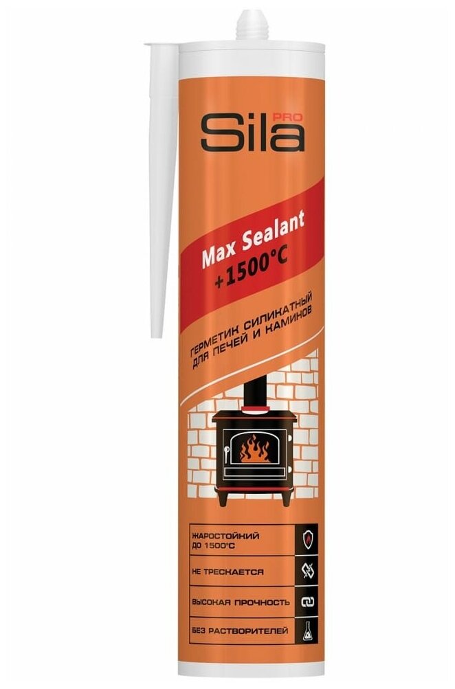 Герметик Sila PRO Max Sealant1500 для печей 280мл SSP15280