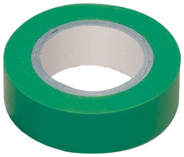 фото Изолента ПВХ IEK 15 мм 10 метров зеленая