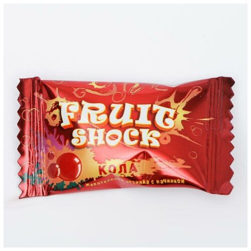 Жевательная резинка Fruit Shock с начинкой кола, 4 г