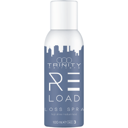 Trinity Reload Gloss Spray - Тринити Спрей блеск средней фиксации, 100 мл - trinity reload pomade natural hold тринити помада для волос мягкой фиксации 100 мл