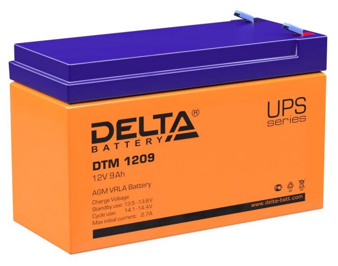 Аккумуляторная батарея DELTA Battery DTM 1209 12В 9 А·ч