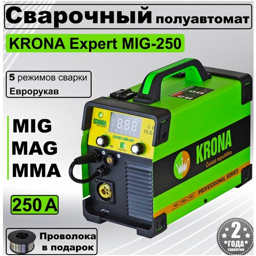 Сварочный полуавтомат инверторного типа KRONA EXPERT MIG 250 с газом