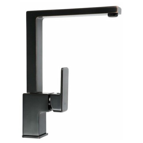 Смеситель для кухни VA K-3 BLACK, однорычажный, высокий излив, черный