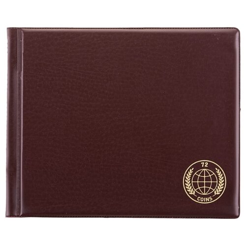 OfficeSpace 215468, коричневый альбом для коллекционных монет на 72 ячейки суперобложка мост