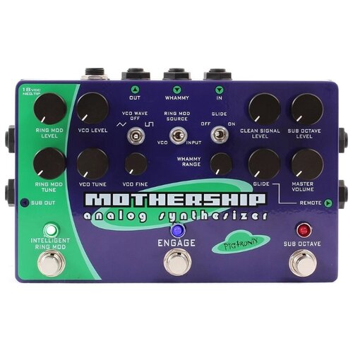Гитарный синтезатор Pigtronix MGS Mothership Guitar Analog Synthesizer модульный синтезатор erica synths fusion vco v2