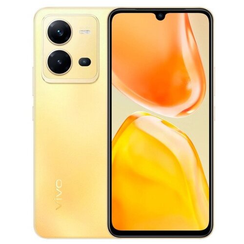 смартфон vivo v30 lite 8 128 гб ru dual nano sim crystal black Смартфон vivo V25e 8/128 ГБ RU, Dual nano SIM, Sunrise Gold