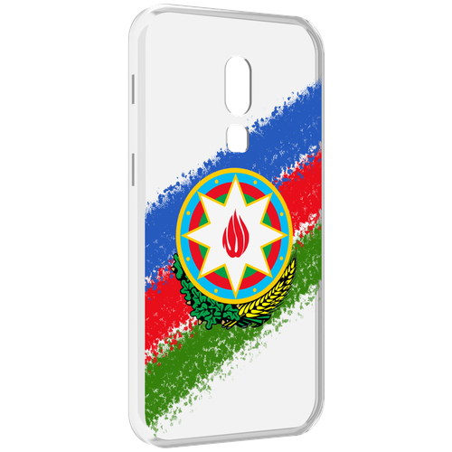 Чехол MyPads герб флаг Азербайджана для Meizu V8 задняя-панель-накладка-бампер