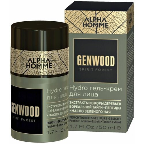 Hydro гель-крем для лица GENWOOD, 50 мл gw sh набор genwood shave шампунь гель масло лосьон