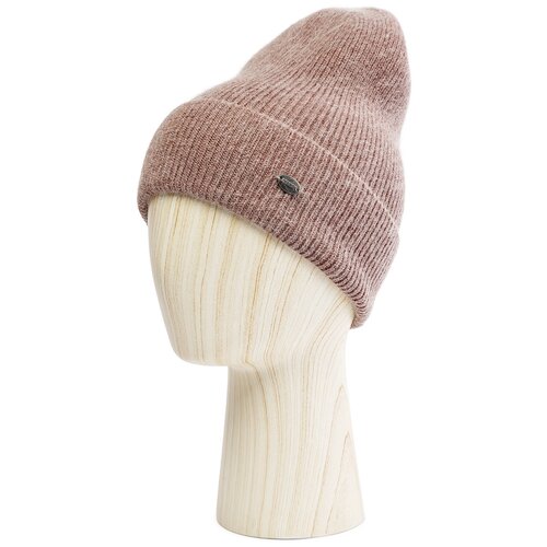 Шапка бини LABBRA, размер 57, коричневый шапка бини labbra демисезон зима шерсть вязаная утепленная размер 57 коричневый