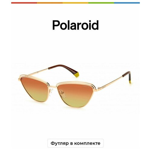 Солнцезащитные очки Polaroid Polaroid PLD 4102/S DDB LA PLD 4102/S DDB LA, золотой солнцезащитные очки polaroid 4103 s blk gold 2039162m258m9