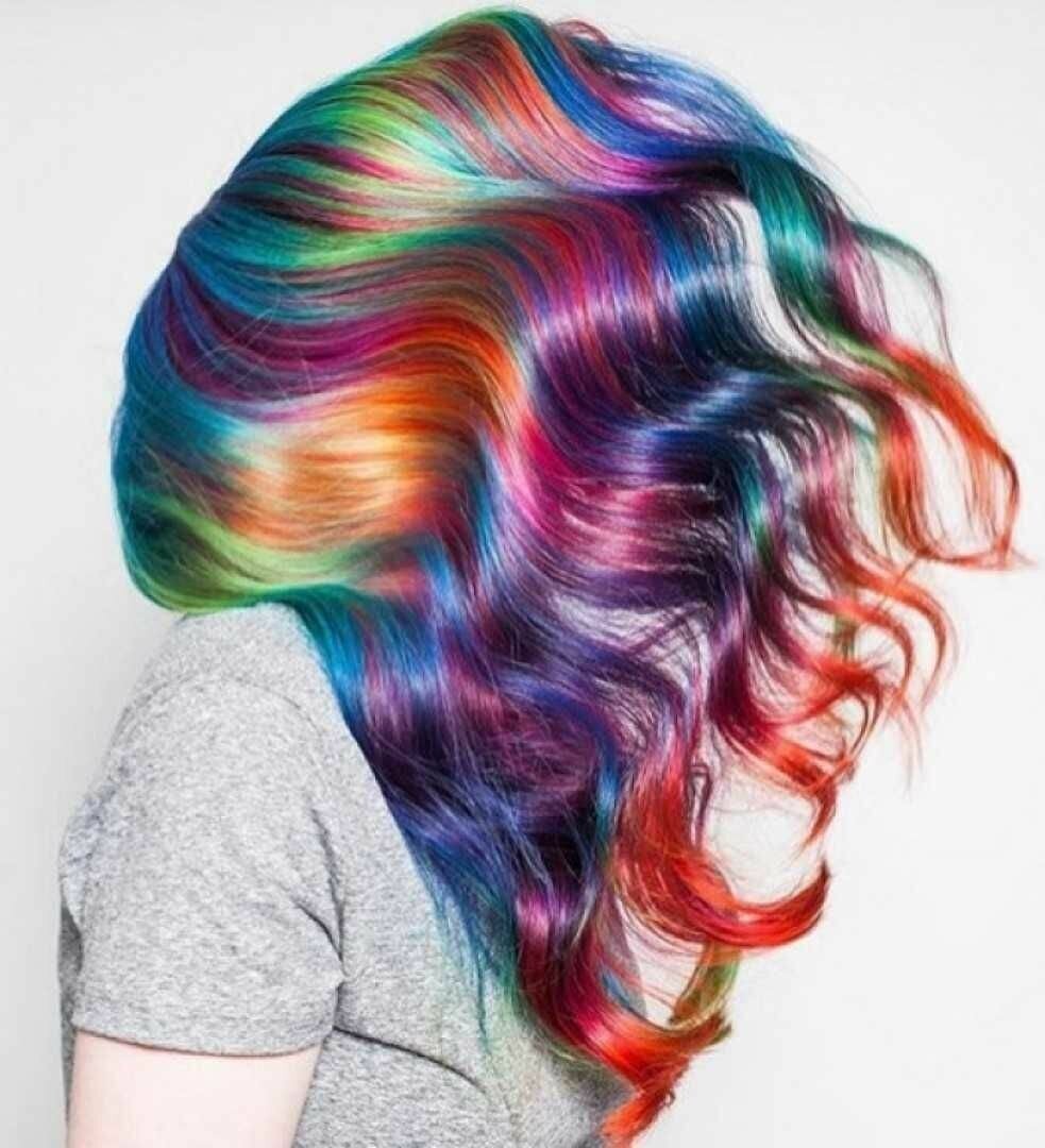 KAPOUS Краситель прямого действия для волос, зеленый / Rainbow 150 мл - фото №5