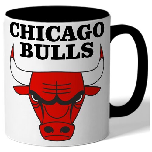 фото Кружка цветная в подарок баскетболисту chicago bulls drabs